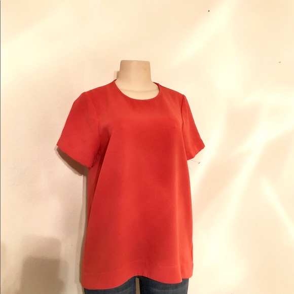 Madewell Orange Blouse - Picture 3 of 8
